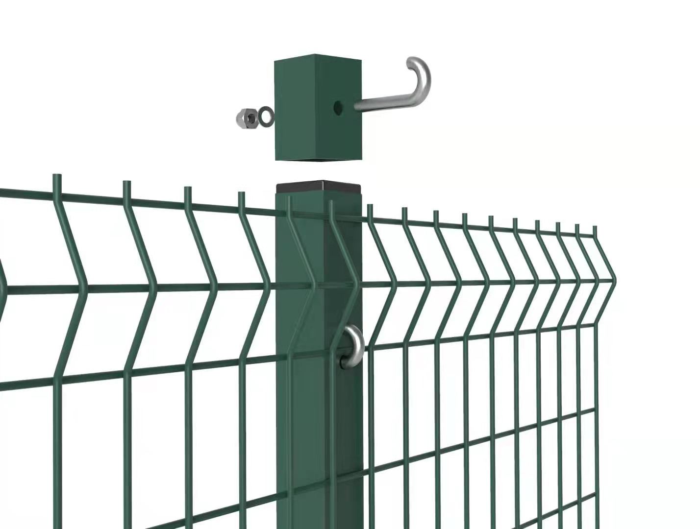 PVC Galvanized security wire mesh fence metal security fence