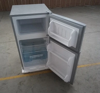 Smad 88L Hotel Mini Double Door Refrigerator / Gray Mini Fridge