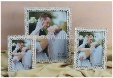 Crystal inlaid Fancy Zinc Photo Frames