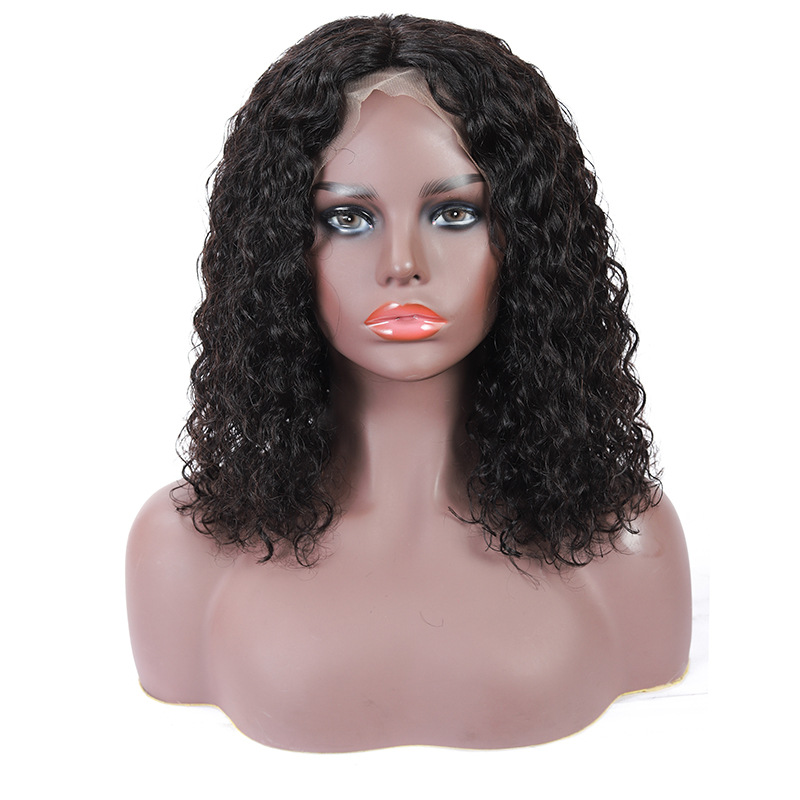 Curly Bob Wig Cheap Raw Brazilian Virgin Human Hair Lace Front Wig Wholesale Transparent Glueless Lace Frontal Wig For Women