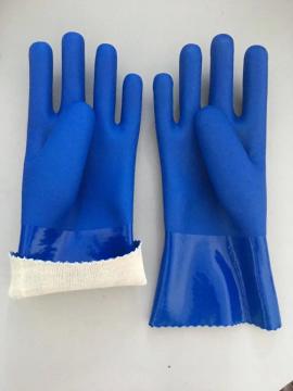 Blue sandy cotton linning with alkali resistant gloves