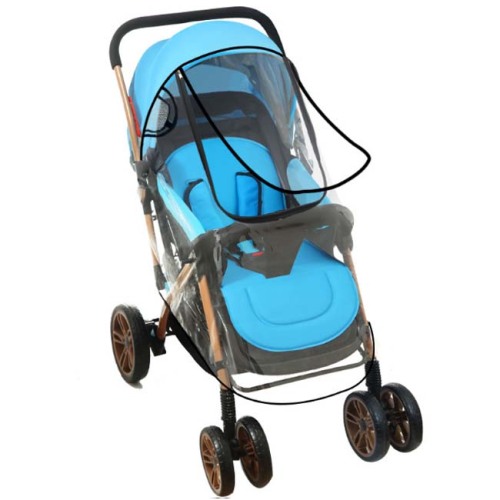 Waterdichte doorzichtige plastic PVC kinderwagen regenhoes