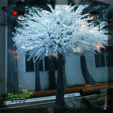 artifcial forest white wedding trees