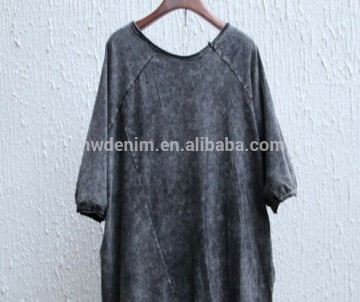 knit black t-shirt material