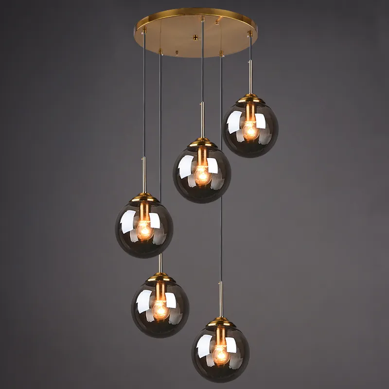 Home Lighting Indoor E27 Classic Glass Bubble Ball LED Ceiling Pendant Lamp