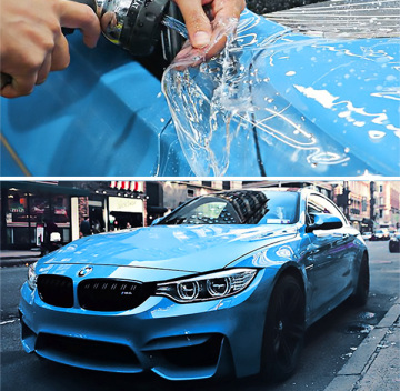 car paint film buffing