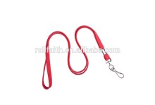 3/8" Flat Braid Lanyard W/Nickel-Plated Steel Swivel Hook