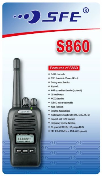 Mobile transceiver S860