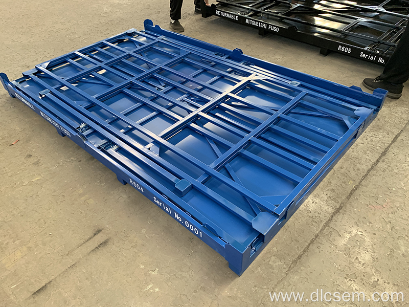 Foldable Recycling Rectangle Steel Turnover Box