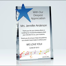 Music Teacher Appreciation Plaque