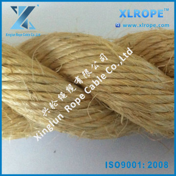 3strand twisted 38mm sisal rope untreated