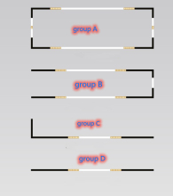 frosted black magnetic track light rail