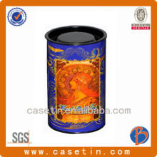 tea caddy tin metal caddy