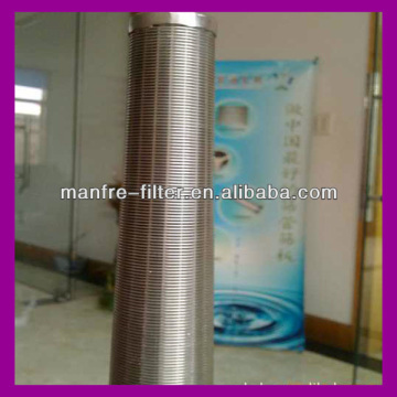 Stainless steel wedge wire slot filter tube