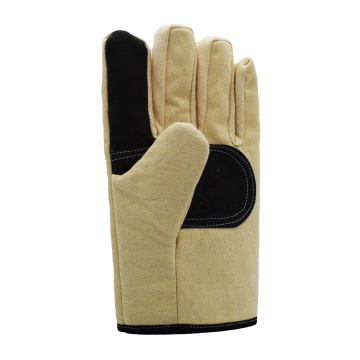 24-Line Yellow Canvas Thick Protective Gloves