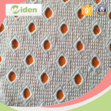 Cheap White Fabric, Cotton Fabric, Embroidery Lace Fabric with Holes