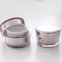 fancy colored 50ml plastic jars