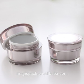 fancy colored 50ml plastic jars