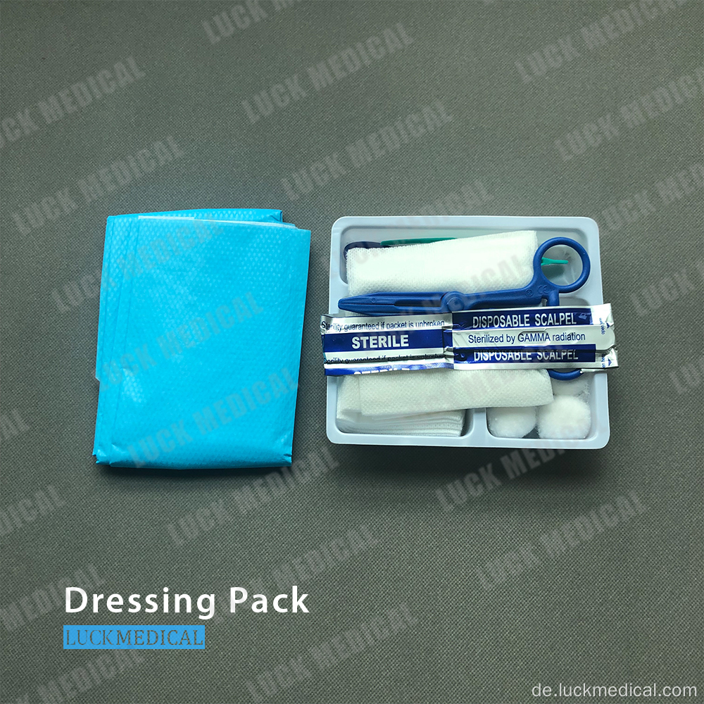 Medizinisches Dressing -Tablett -Kit