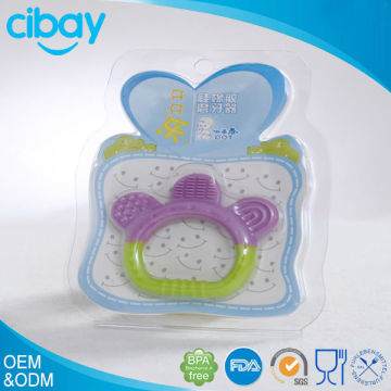 Baby feeding product hot sales bpa free silicone baby teether