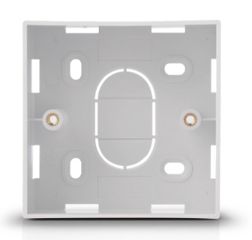 Plastic electrical face plate back box wall plate