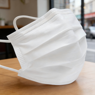 White Disposable Flat Fold Anti-Dust Mask