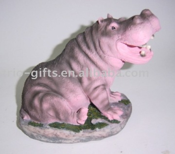 Hippo decoration,polyresin crafts