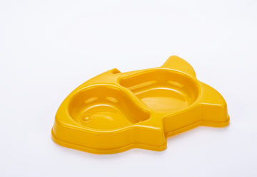 Plastic Feeding Drinking Feeder Dish Cat Bowel