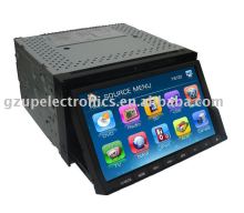7 inch double din indash dvd player with digital panel