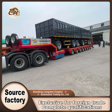 3 axle full trailer side tipping dump