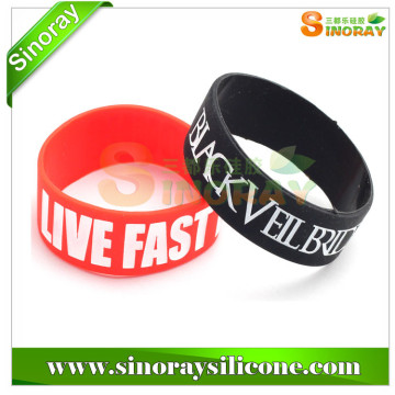 Colorful promotional gifts Cheap Silicone Debossed Wristband