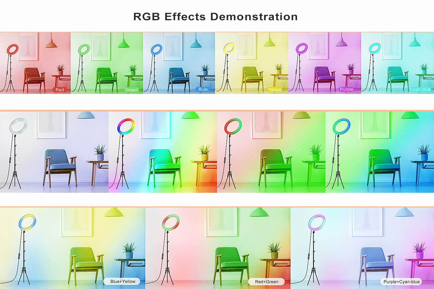 RGB COLOR RING LIGHT RGB COLOR RING LIGHT