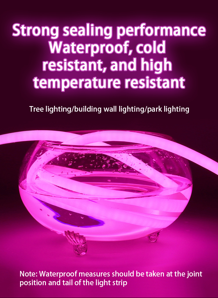 220V Silicone Led Neon Tube 6*12mm 120leds Outdoor Cuttable Rope Light Flex Neon Lights
