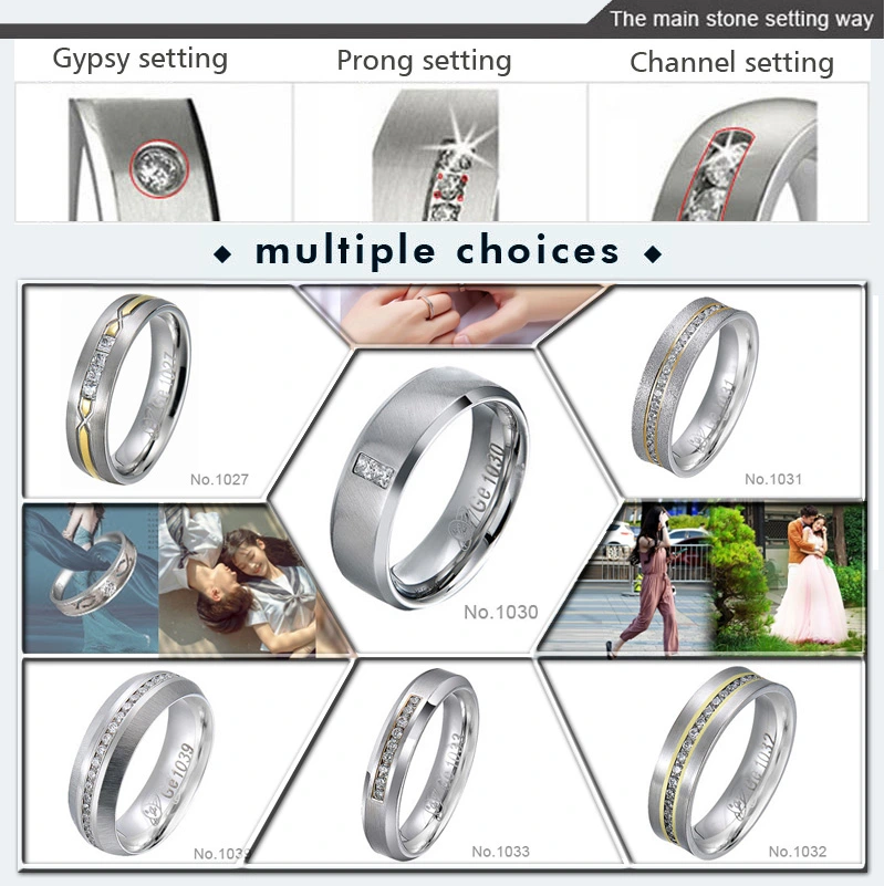 Ring Silver 925 Women Tungsten Carbide Sealing Ring