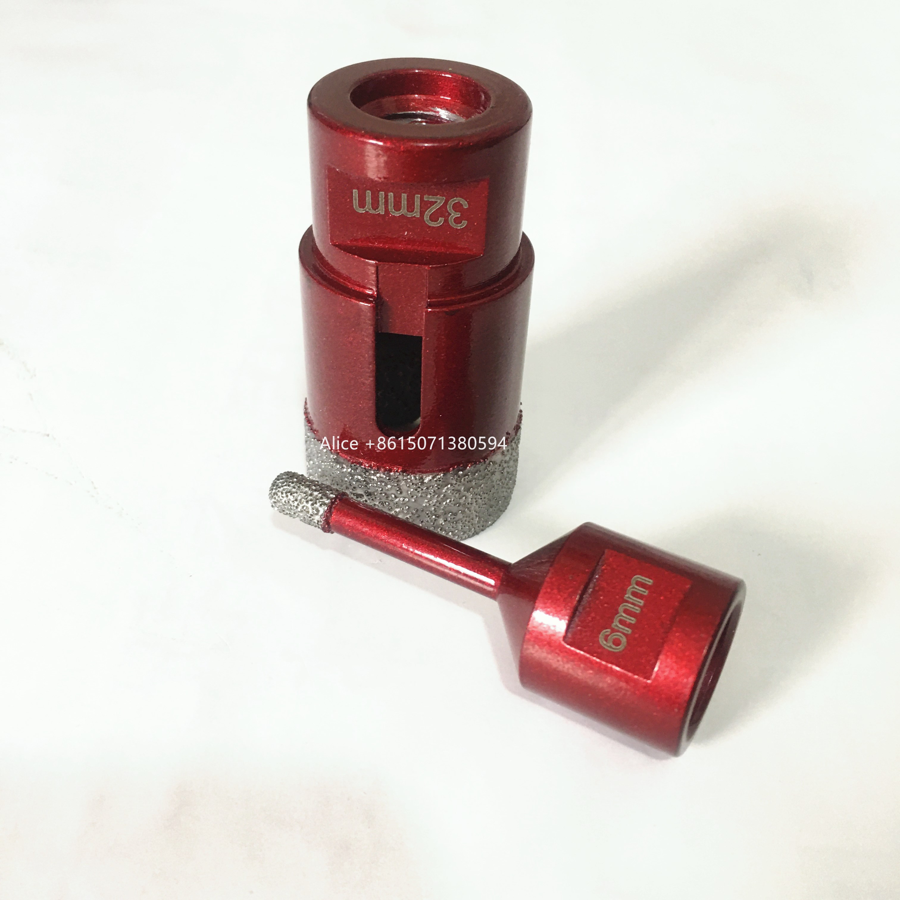 Vacuum Brazed Diamond CNC Carving Tools Diamond Finger Router Bits for Polishing Granite Marble Concrete