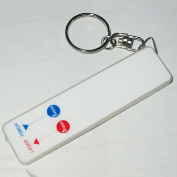 Plastic promotional LED Flashlight Keychain