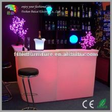 hot sale glowing bar nightclub counter /reception counter desk design/hotel service reception desk