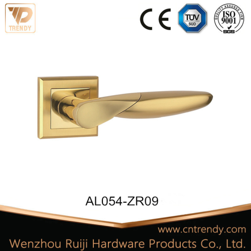Entry Door Hardware Furniture Aluminum Lever Lock Handle (AL054-ZR09)