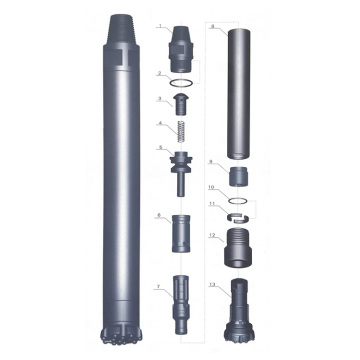TONGSHUN 6 Inch DTH Hammers and Bits for Rock Drilling