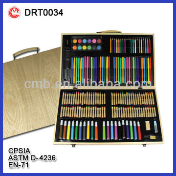 179PC SUPER ART SET IN WOODEN CASE