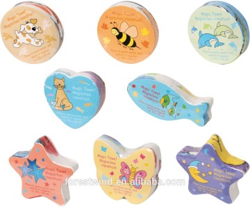 100% Cotton Custom Printing Compressed Towels Magic Towel Tablet