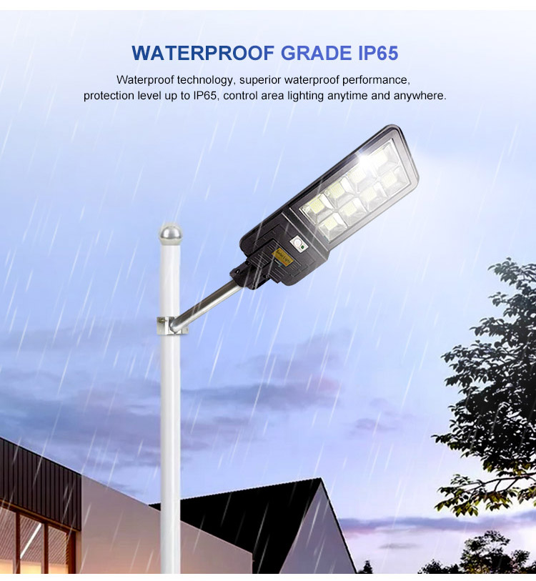 IP65 Outdoor Waterproof Time Light Control 400w Integrated All In One Solar Led Street Light