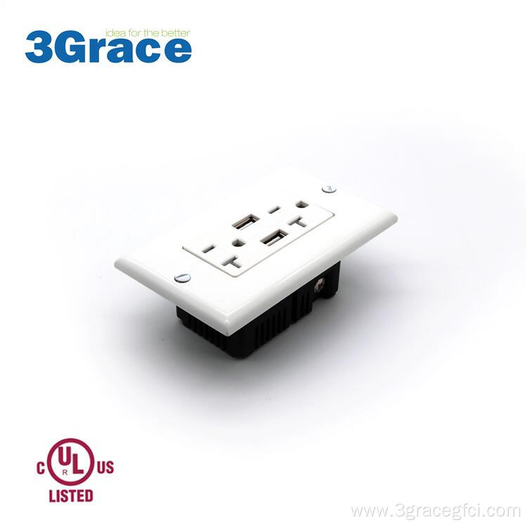 Self Test GFCI Tamper Resistant Wall Outlet
