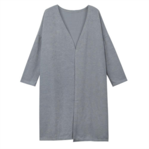 Cardigan à manches longues en tricot gris