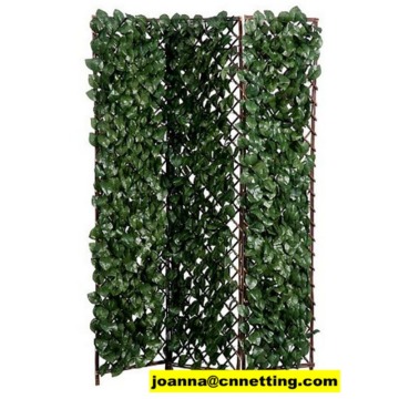 Faux Ivy / Wood Folding Screen