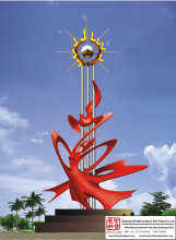 Kinetic Stainless Steel Sculpture