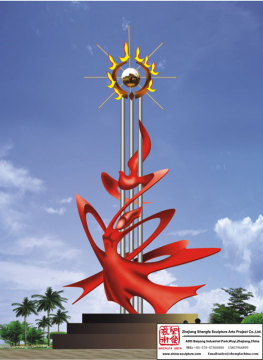 Kinetic Stainless Steel Sculpture