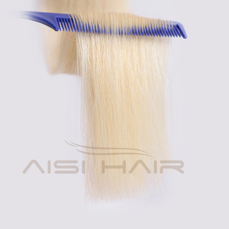 Aisi Hair 10A Unprocessed Blonde Human Hair Double Drawn Can Be Dyed Or Bleach I Tip Human Hair Extension 100g For Women