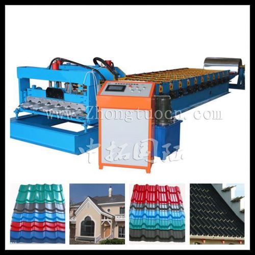 glazed roof tile roll forming construction machine tile machine for sale