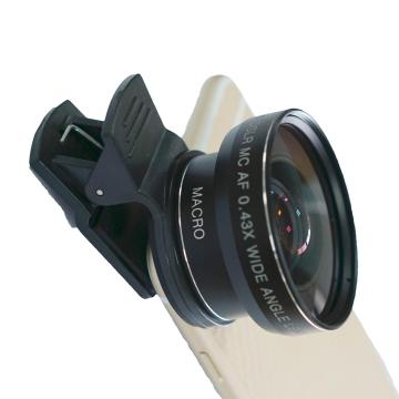 2in1 Macro Wide Angle cell phone lens clip